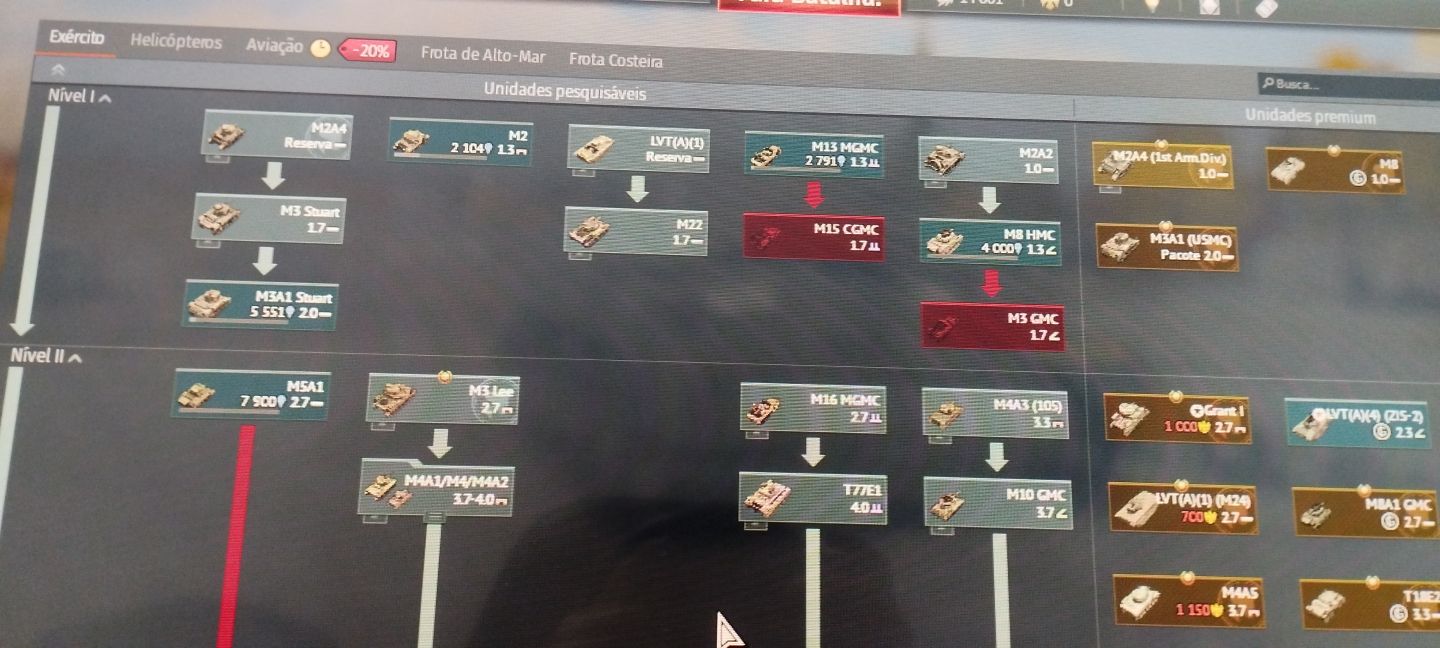 CONTA WAR THUNDER/6.7 EUA/6.7 ALEMANHA/III USSR