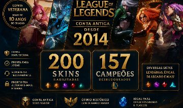 League of Legends | 200 Skins | 157 Campeoes | 4 Ultimates | 2014