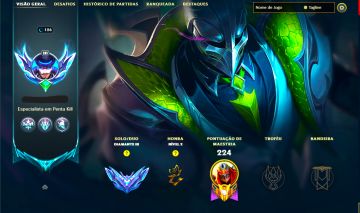 SKIN LENDÁRIA ZED GALANTE + [ DIAMANTE 3 COM 60% DE WIN RATE ] + [ TROCA NICK ]