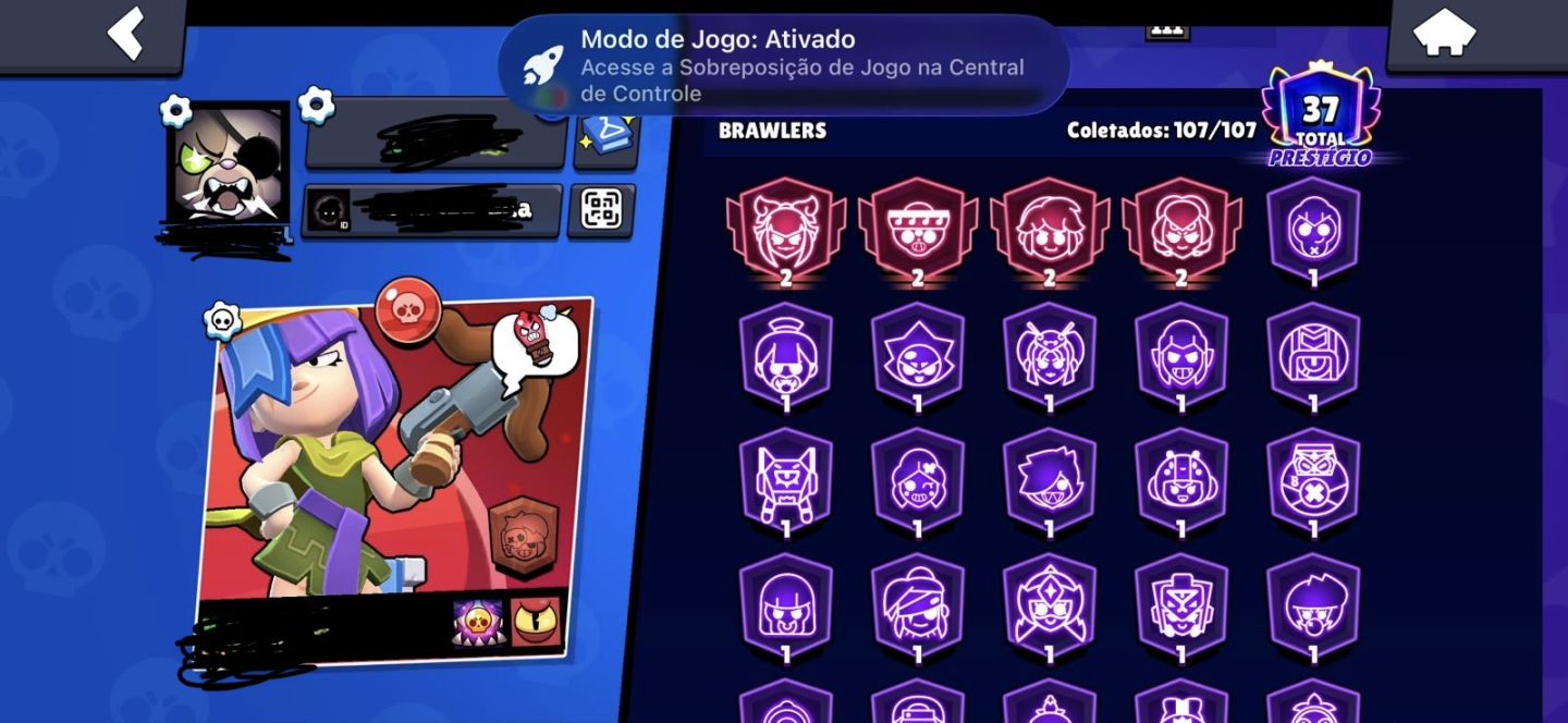 Conta de Braw stars 49k de troféus + várias skins lendárias e míticas
