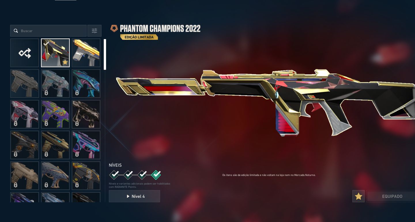 CONTA VALORANT ASCENDENTE KARAMBIT RGX + CHAMPIONS 2022 + XENO CAÇADOR