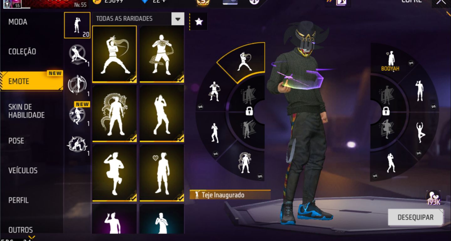 Conta Free Fire FULL ACESSO