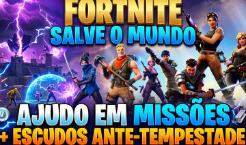 FORTNITE SALVE O MUNDO|AJUDO EM MISSÕES+ESCUDOS ANTE-TEMPESTADE|MENOR DO SITE!!!