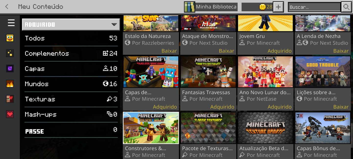 Conta Minecraft