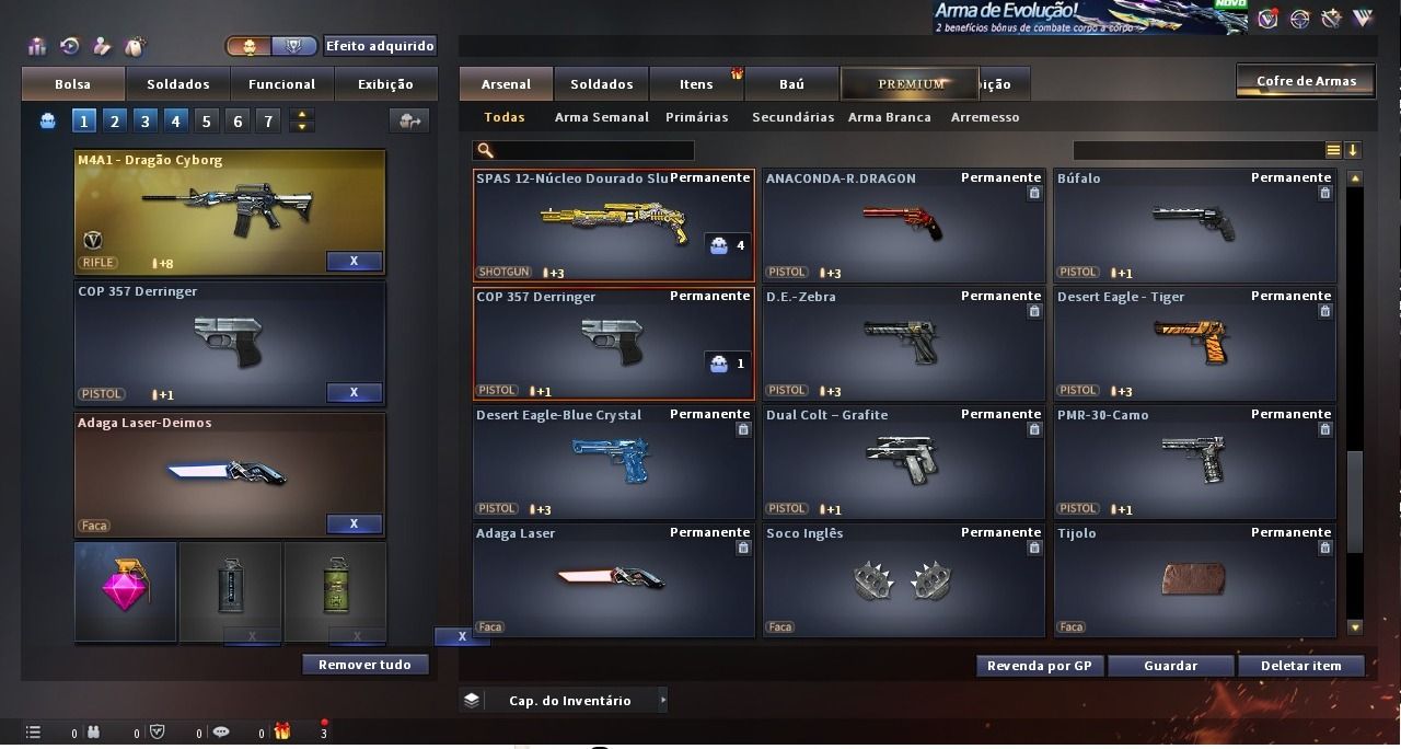 CONTA CROSS FIRE COM 5 VIPS e varias variantes de vip e varias MN