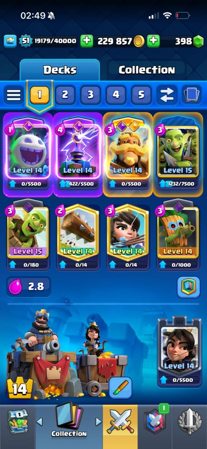 Conta clash royale 10k troféus