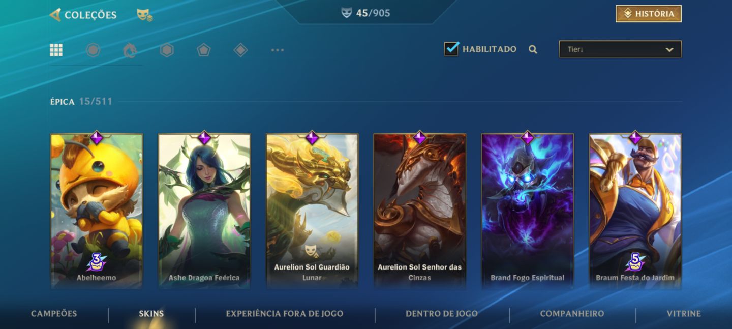 Conta de wild rift parada ex mestre ex top 50 Evelyn