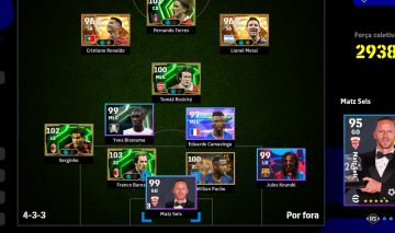 Conta de efootball steam para começar bem messi e ecr7 big time da copa