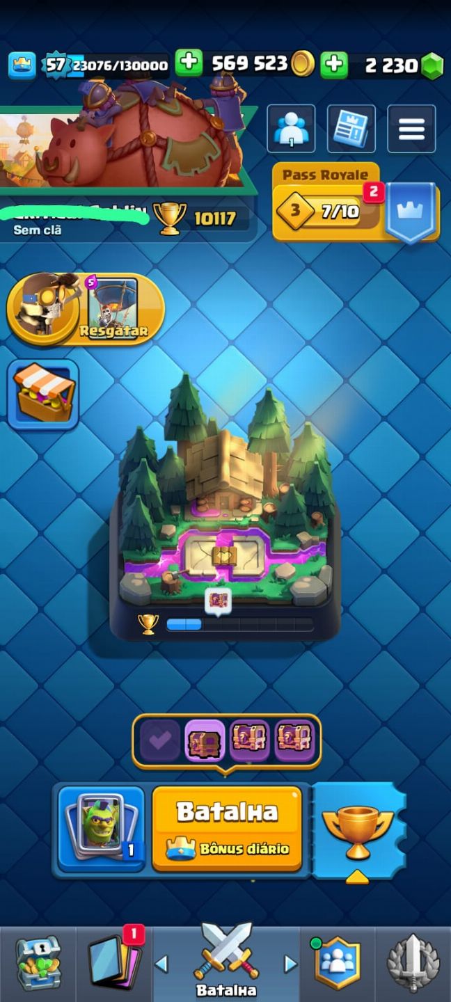 CONTA CLASH ROYALE, 11500K DE TROFÉU, BOAS CARTAS LEVEL 15/16
