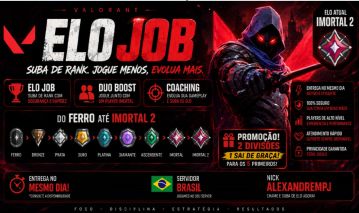 EloJob, DuoBoost e Coach PROMOÇÃO PROS 5 PRIMEIROS - VALORANT!