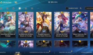 CONTA COM TODAS AS SKINS DA LUX E +290 SKINS