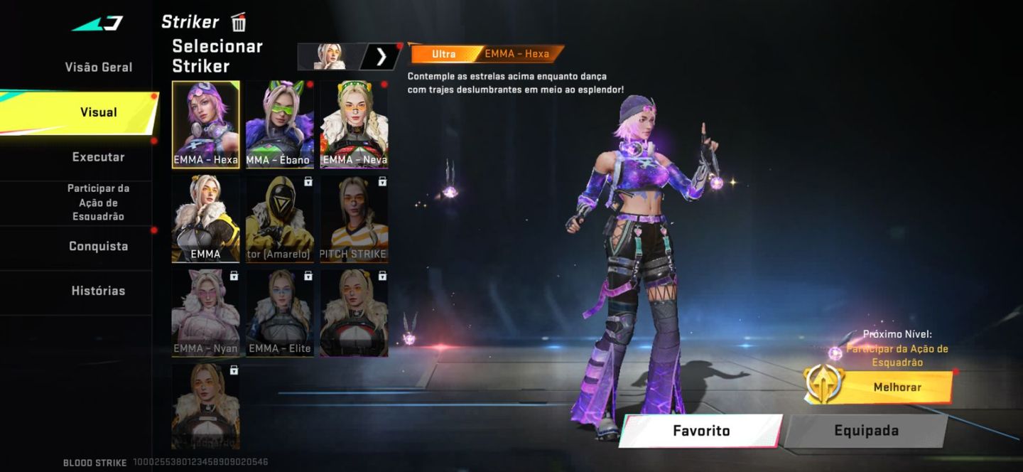 Conta de Bloodstrike. lv50 com skins eternas e ultras