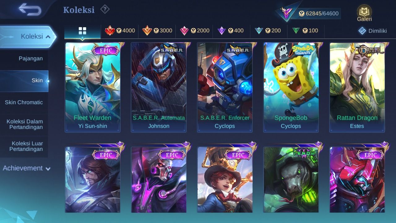 303 SKINS - FULL EMBLEMAS - FULL HEROIS