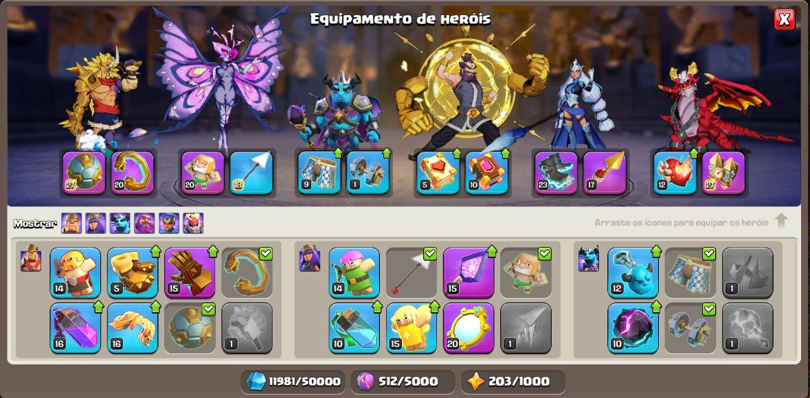 Clash Of Clans Cv 18 - Muito Bem Encaminhado - Muitas Skins Lsh