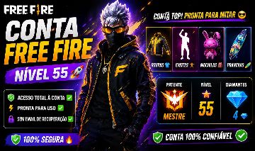 Conta de Free Fire | Básica | Lv. 55