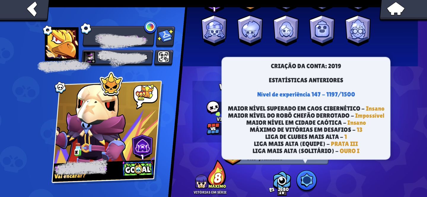 (Aceito oferta)Conta perfeita supercel brawl stars e Clash of royale upados!!!