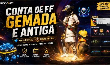 CONTA DE FREE FIRE GEMADA E RARA!