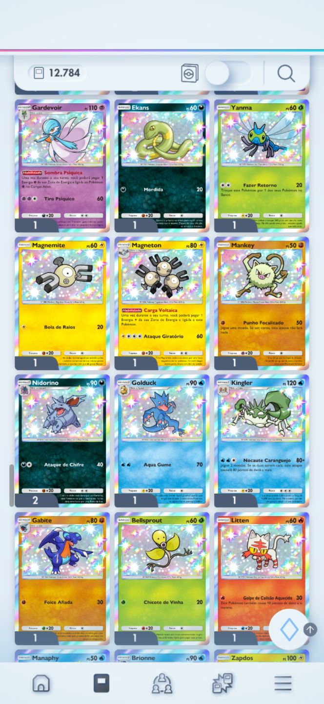 Pokémon TCG Pocket | Nível 60 | Master Ball | Vários Decks META + Cartas Raras