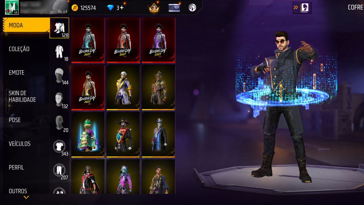 Conta de FF com angelical e skin rara (conta pessoal entt sem problemas de scam)