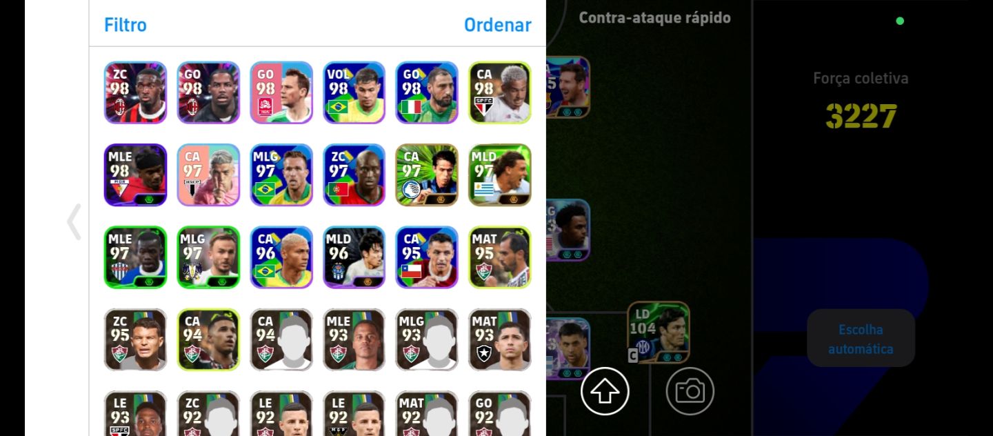 CONTA DE EFOOTBALL 27 COM SHOWTIMES, ÉPICOS E BIGTIMES