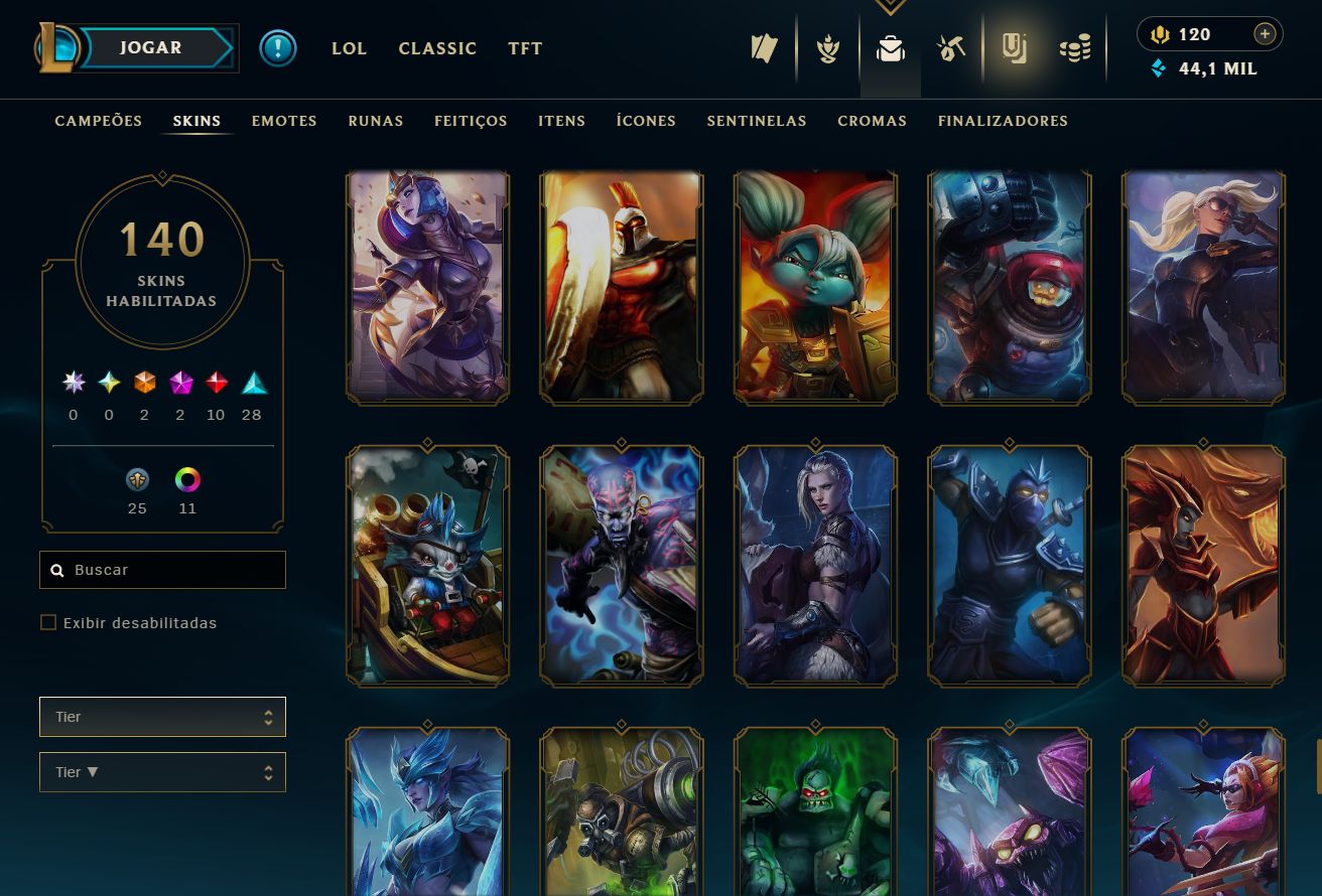 CONTA UNRANKED 2011 - 140 SKIN - FULL CHAMP + PREÇO BAIXISSIMO! - 100% SEGURA!