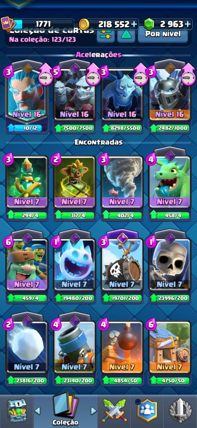 Conta Clash Royale 14k trofeus, 38 nível max, 9 Herois liberados 21 Evoluidas