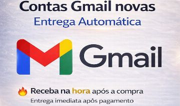 CONTAS GMAIL / GOOGLE NOVAS / IP 100% BR ENTREGA AUTOMÁTICA