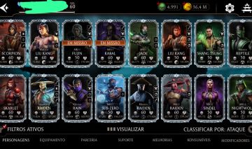 CONTA BEM UPADA COM VÁRIAS CARTAS MORTAL KOMBAT MOBILE