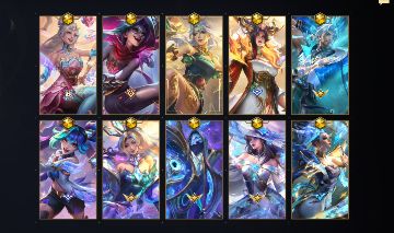 Conta wild Rift muitas skins