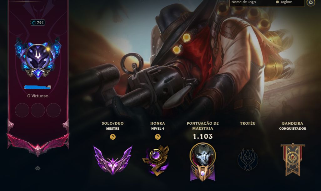 CONTA DE LOL , MESTRE 633 PDLS