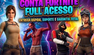 Conta de Fortnite Barata 12 Skin Lara Croft , Neymar