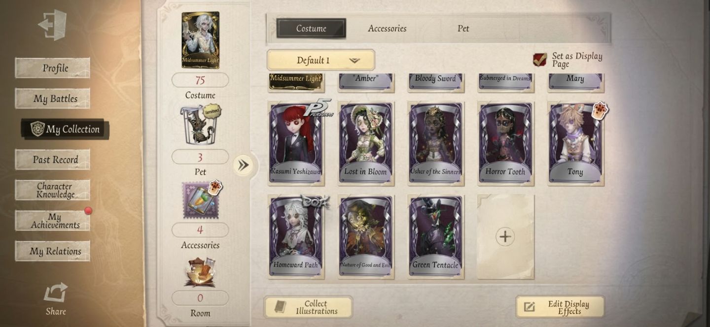 IDENTITY V CONTA PARA INICIAR BEM