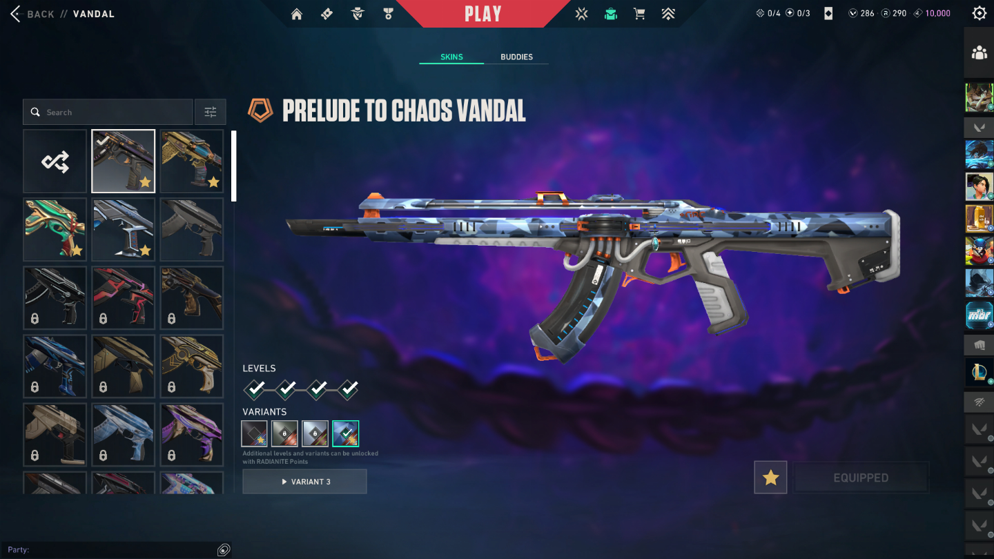 VALOR NEGOCIÁVEL!!! - CONTA DE VALORANT, LVL 190+, 600R$ EM SKINS