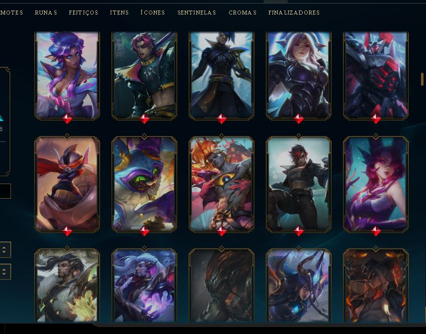 Conta de lol mais vava