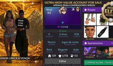 Avakin life conta unissex rara