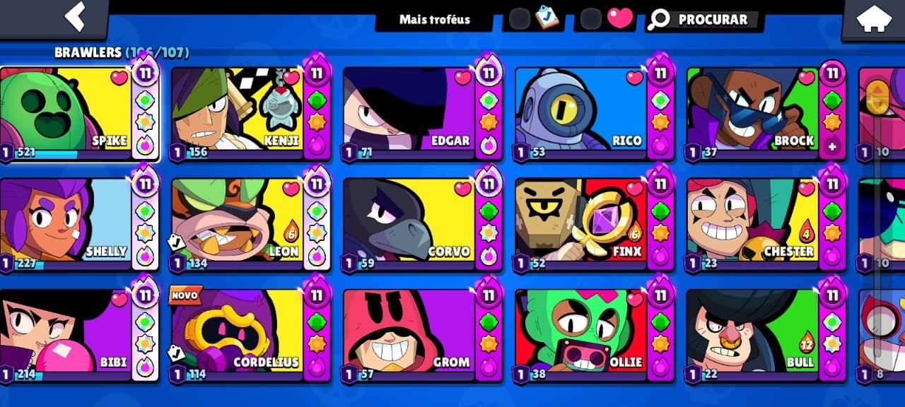Conta Brawl Stars raríssima de 2018