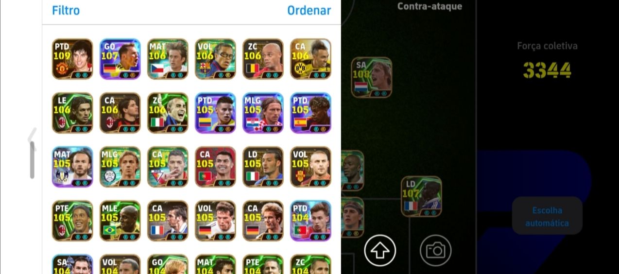 CONTA DE EFOOTBALL 3344 DE FORÇA!