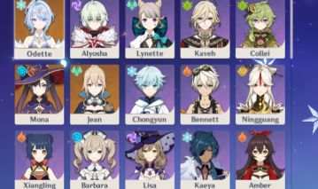 [AMERICA] Conta genshin - Odette, Mona, Jane e mais!
