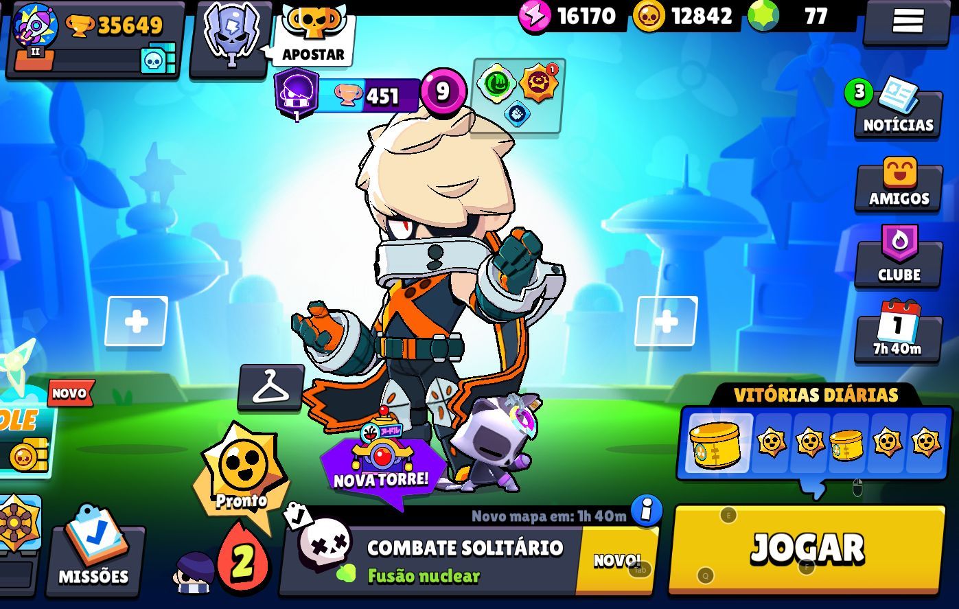 Conta Brawl Stars upada 35 K DE TROFEUS