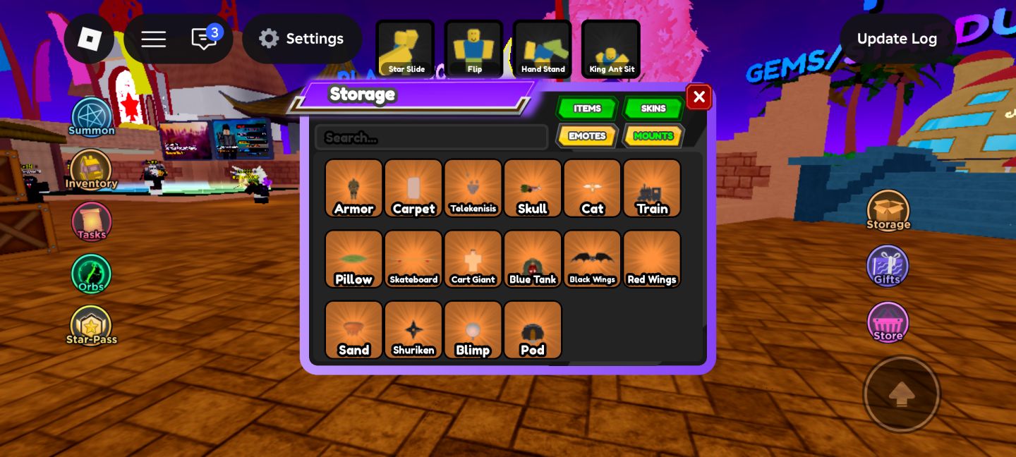Conta de ASTD com 6 personagens 7 estrelas e muitos outros para evoluir
