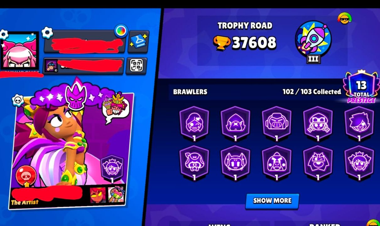 Conta Brawl Stars | 38K Trofeus | Pra sair rapido