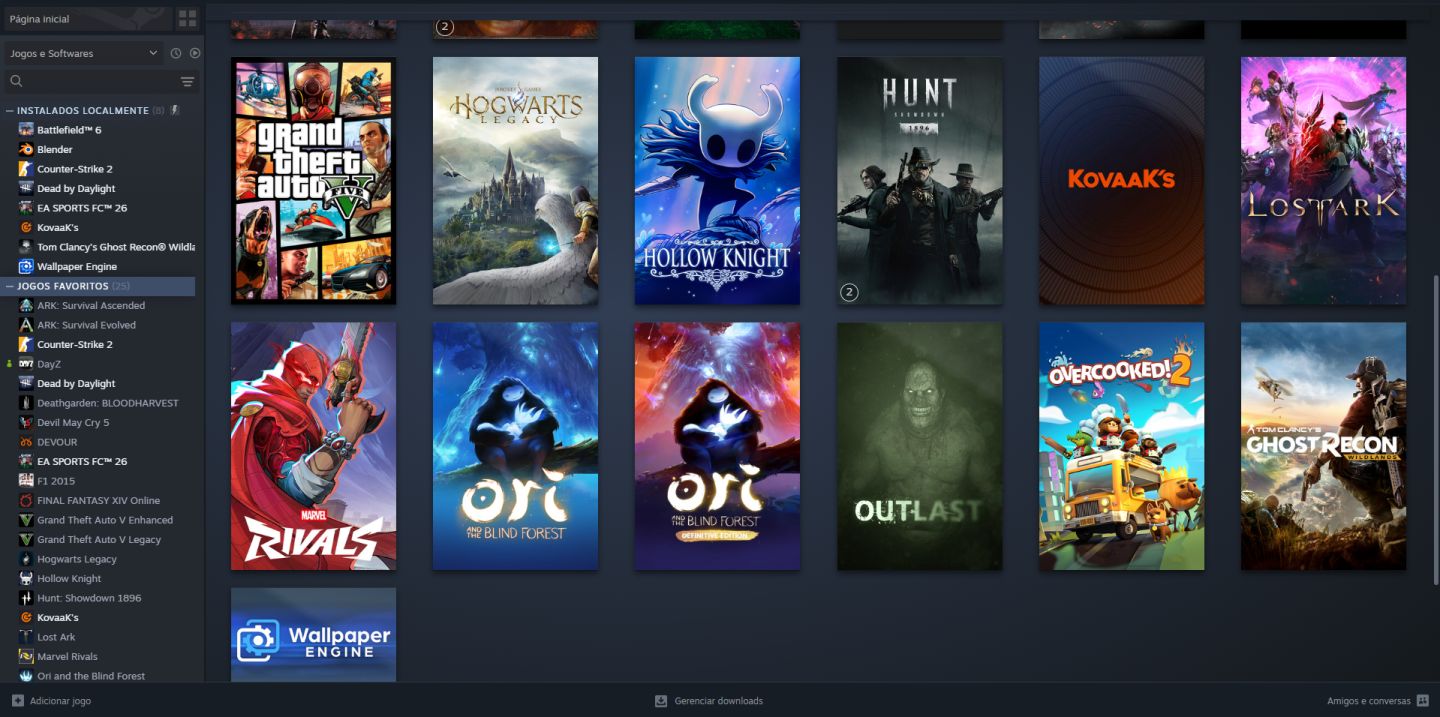 Steam Lvl 16 |75 Jogos| Dbd+ Hogwarts + Ark + Gta V + Dayz + Rust + Cs2 Prime