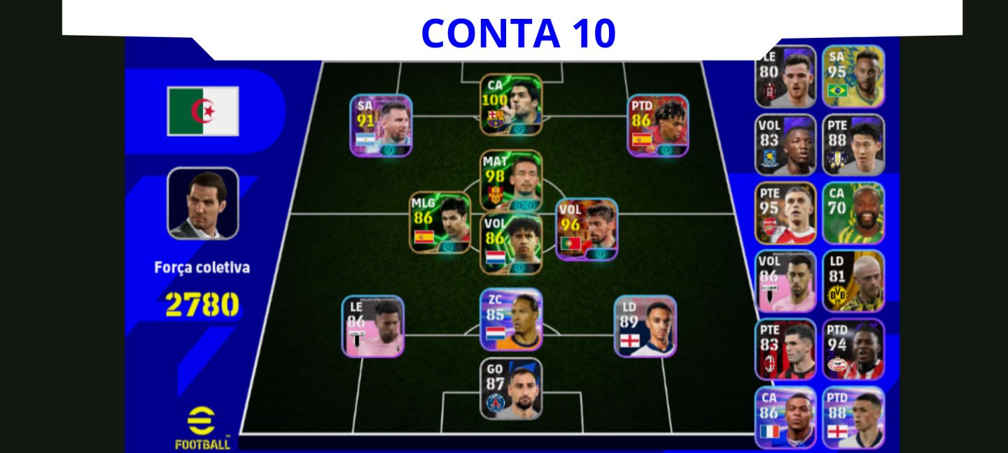 Contas Efootball Iniciais com Épicos/big Times Garantidos! Vol. 02