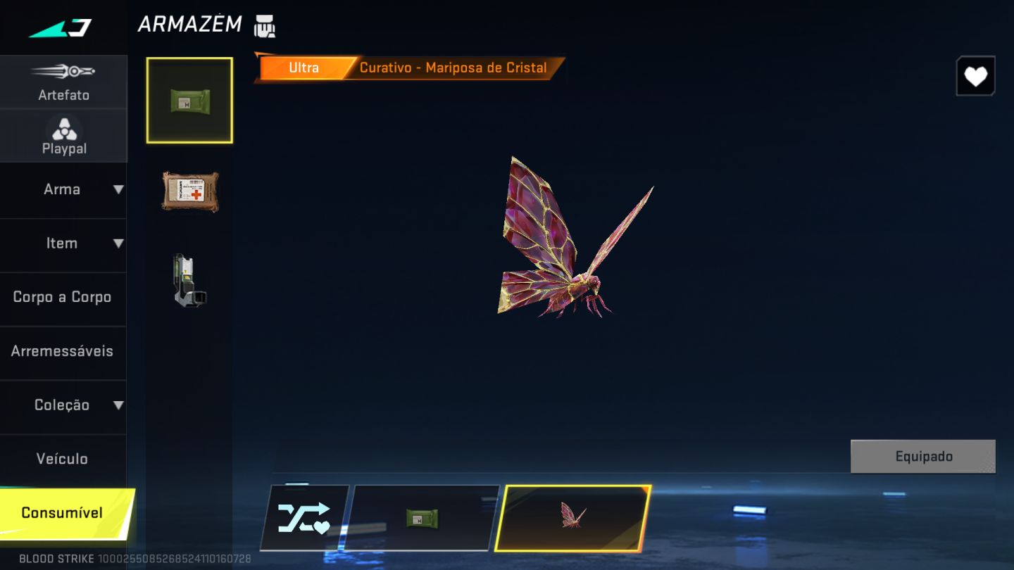 Conta Blood Strike | Faca Talon - Foice + Foice - Ceifeiro | Curativo Mariposa