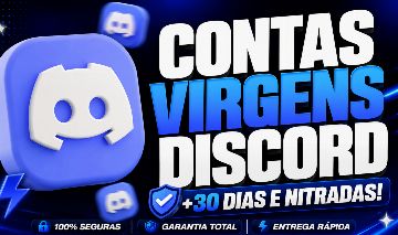 Contas Discord | 1 Mês - Novas | Nitrada | Novas / Virgem - TOKENS E CONTA FIVEM