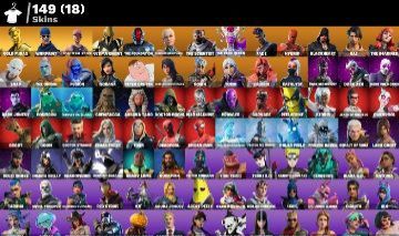 CONTA FORTNITE RARA +100 SKINS