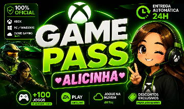 XBOX GAMEPASS ULTIMATE- PC, XCLOUD E CONSOLE, CONTA EXCLUSIVA