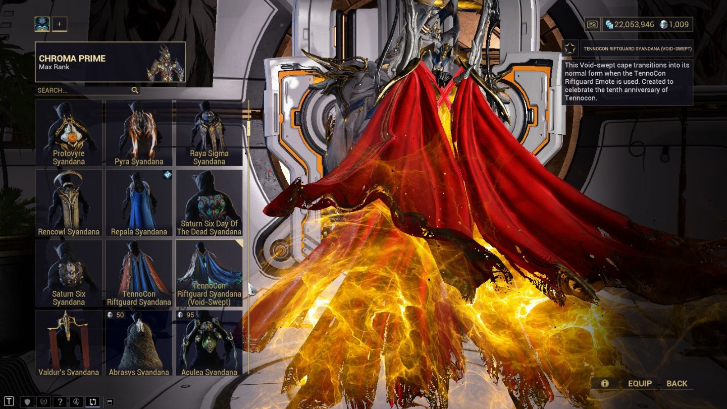 Conta lendário 1 (mr31) - warframe syandana tennocon