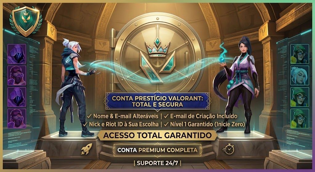 [BR] CONTA VALORANT VIRGEM (LV. 1) | ACESSO TOTAL + E-MAIL | NUNCA LOGADA