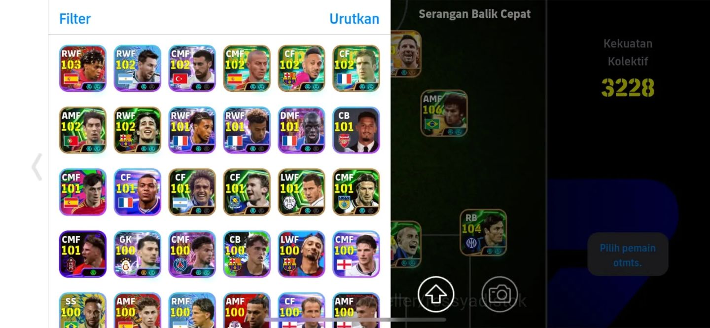 CONTA EFOOTBALL 3228 FC | MESSI 110 | ZICO 106 | ETO'O 103 | 14.4M GP | KLOPP